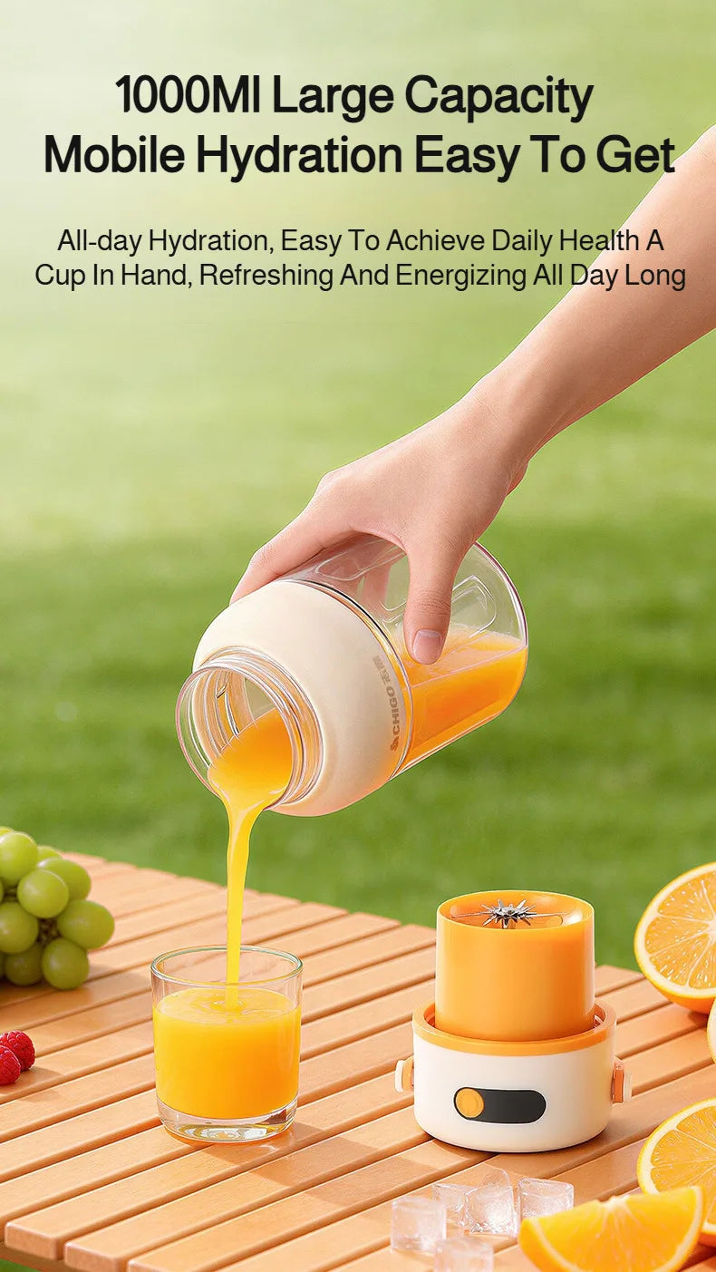Portable Mini Blender | USB Rechargeable Juicer for Home & Travel