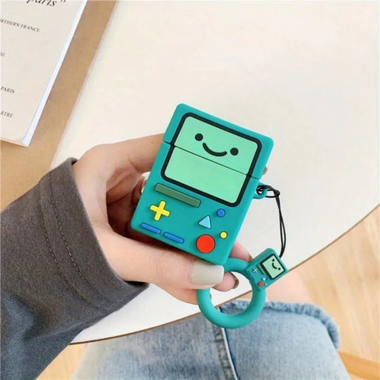 Funda de silicona para auriculares con diseño de dibujos animados | Cubierta anticaídas para AirPods