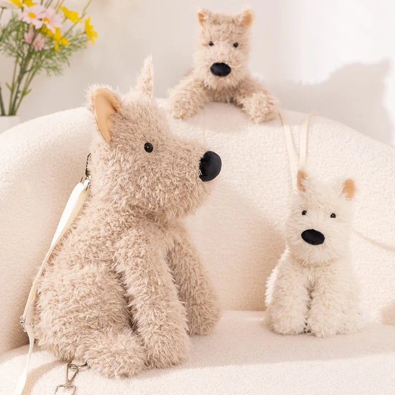 Cute Plush Dog Sling Bag | Adorable Shoulder Purse for Kids