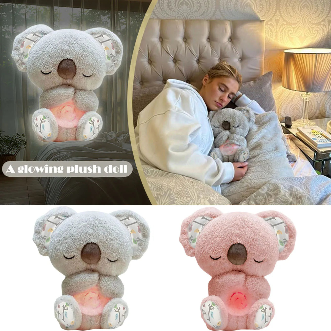 Animal de Peluche Koala que Respira | Juguete Relajante y Confortable