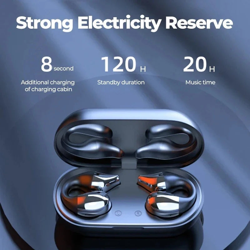 High-Fidelity Wireless Bone Conduction Earbuds | Comfortable Audio Experience