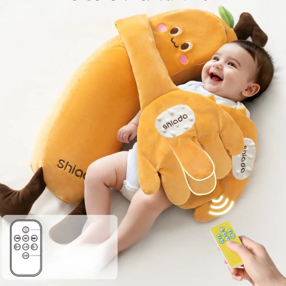 Baby Soothing Plush Pillow | Electric Patting Sleep Aid for Infants