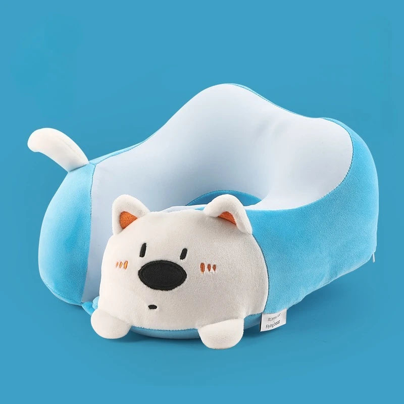Cute Animal U-Shaped Neck Pillow | Ergonomic Travel Support