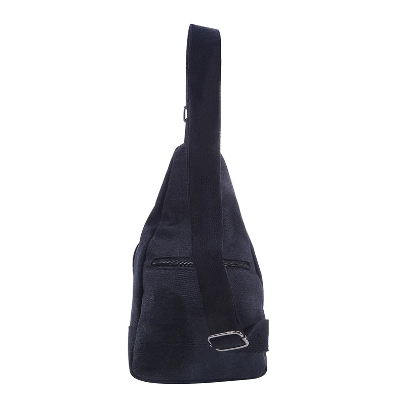 Men's Vintage Canvas Satchel Shoulder Sling Pack | Versatile Outdoor Bag