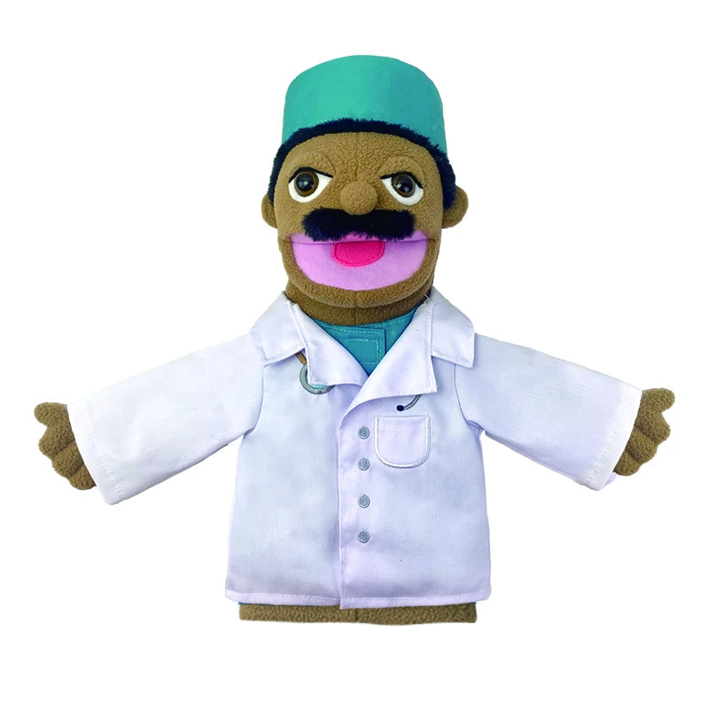 Cartoon Profession Series Plush Hand Puppets | Fun & Engaging Dolls