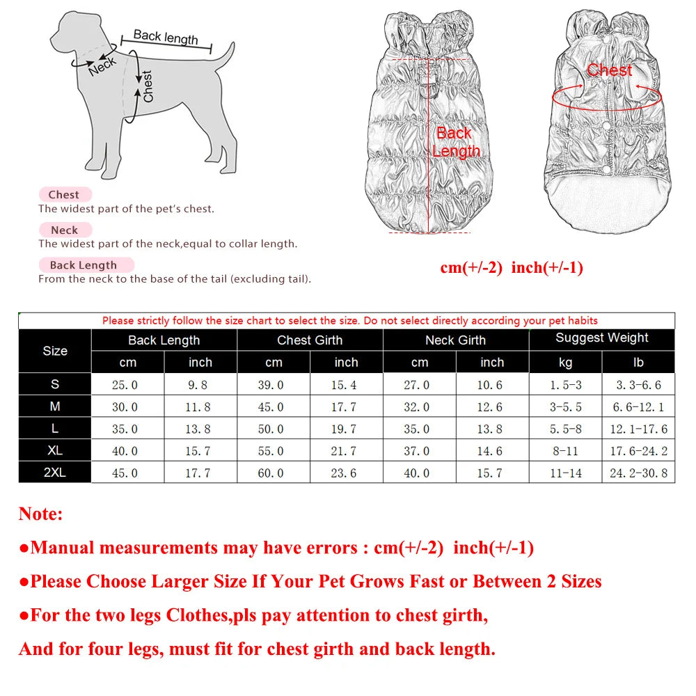Cozy Waterproof Pet Vest Coat for Small Cats and Dogs