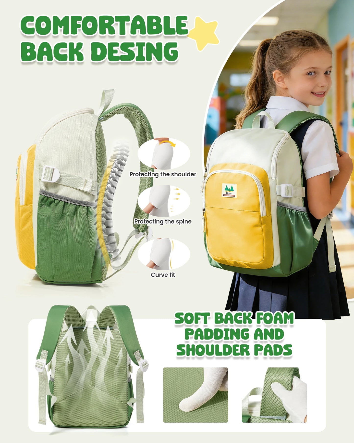 Boy School Bags kid Backpack, Primary School Backpacks for Children 3-10 Years, Travel Backpack for Kindergarten Primary Travel