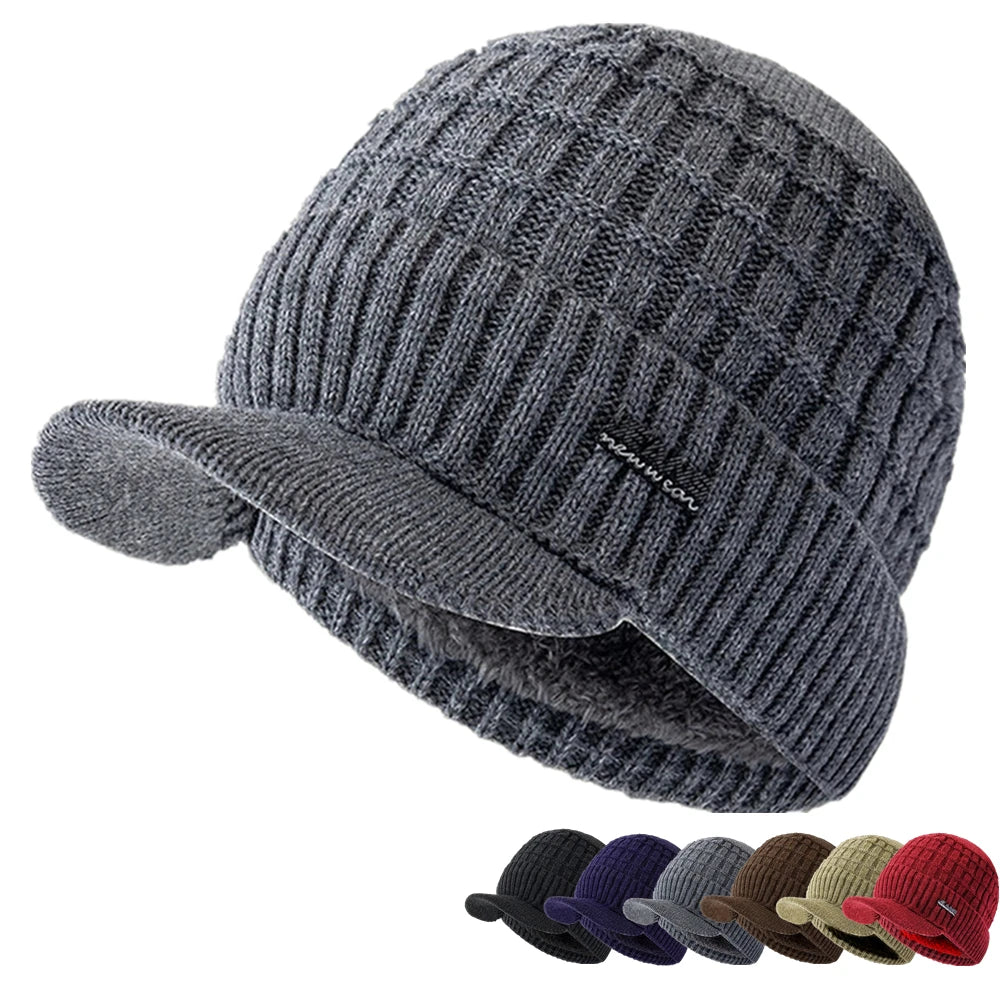 Unisex Plush Fleece Lined Beanie Hat | Warm Winter Cap for All
