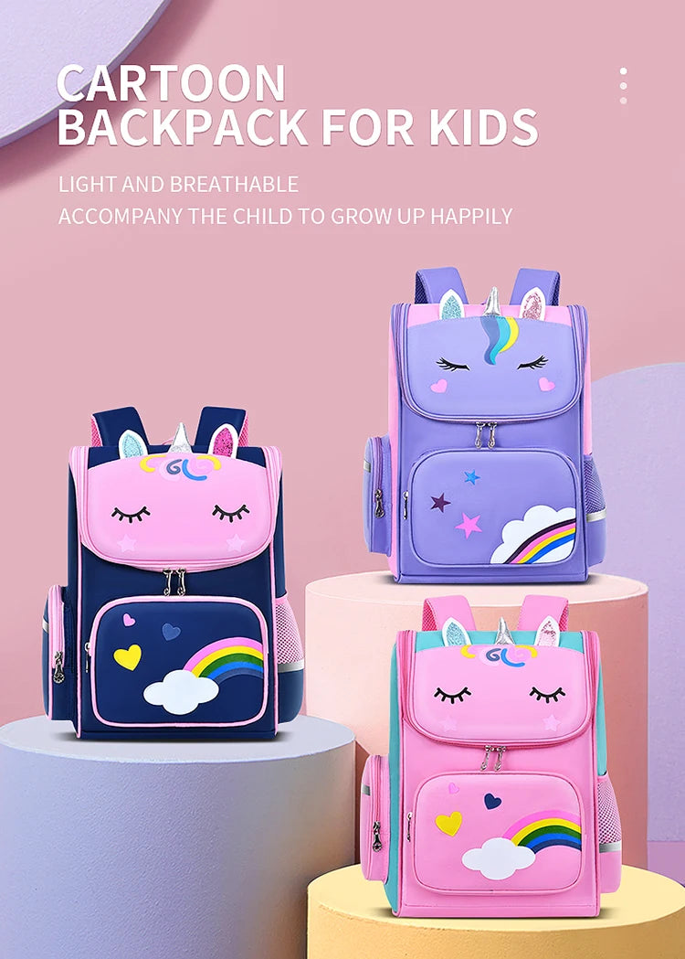 Cute Unicorn Backpack for Kids | Ideal School Bag for Grades 1-6