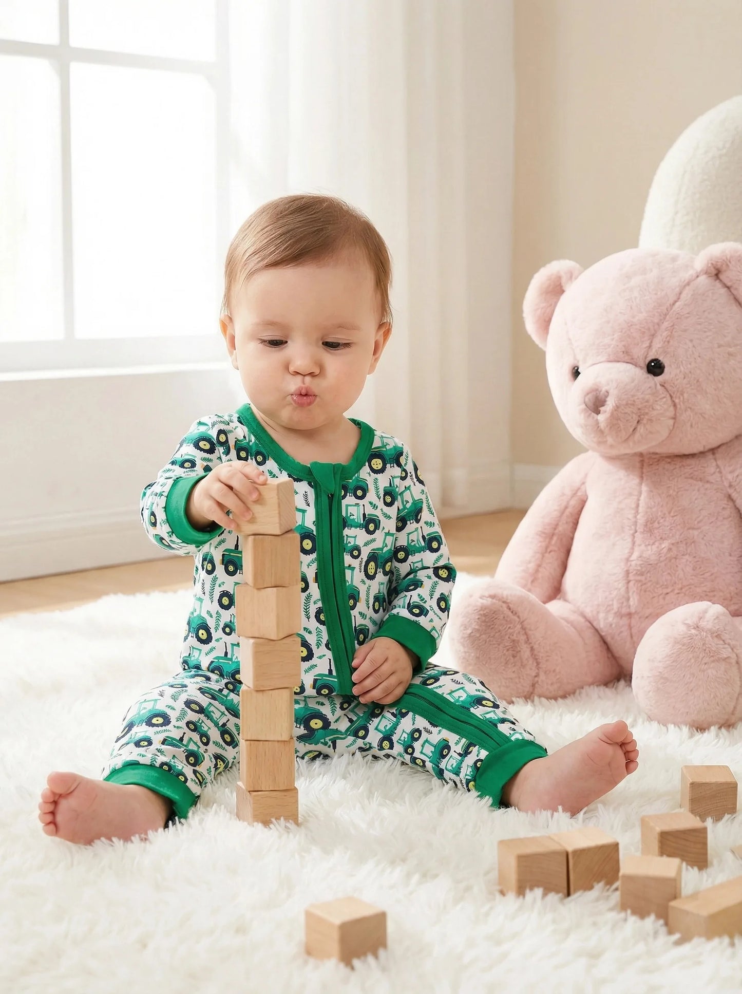 Adorable Baby Boy Cartoon Print Romper | Comfortable Easy Wear