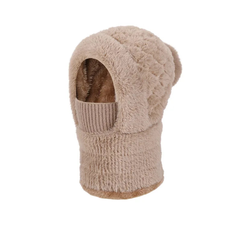 Women's 3-in-1 Fleece Lined Cycling Balaclava | Winter Windproof Hood