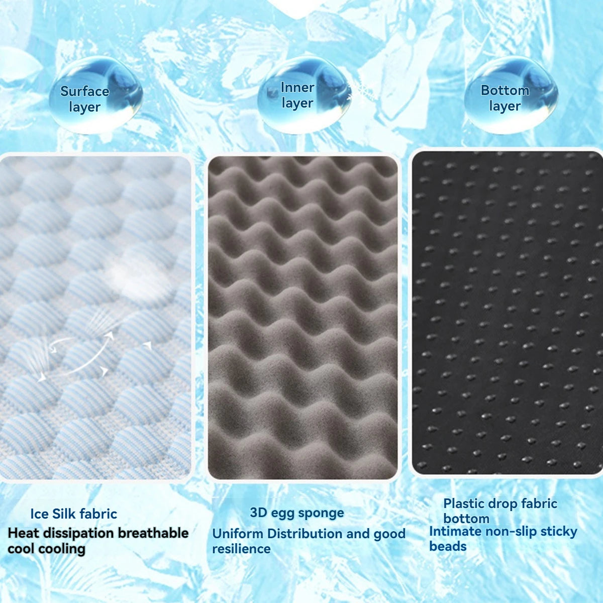 Summer Cooling Dog Bed | Ice Silk Pet Mat for Comfort