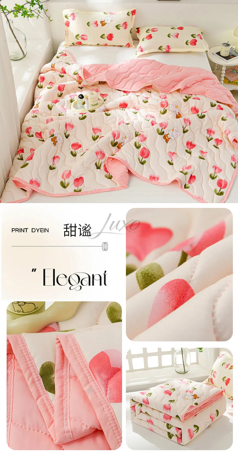 Lightweight Breathable Cooling Summer Quilt | Soft Duvet Comforter