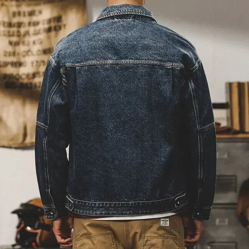 Trendy Loose Cowboy Coat for Men | Casual Denim Jackets