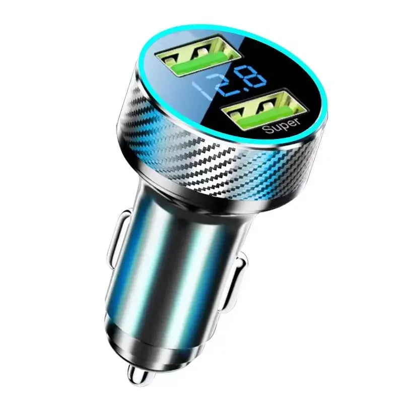 2-in-1 USB Car Charger Adapter | Super Fast GaN Charging Solution