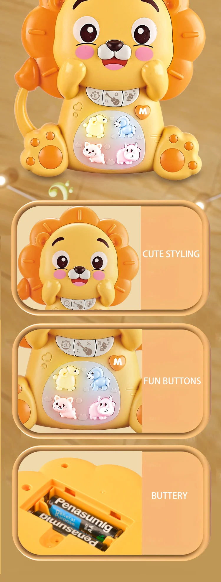 Children's Multifunctional Cartoon Animal Keyboard | Fun Music Toy