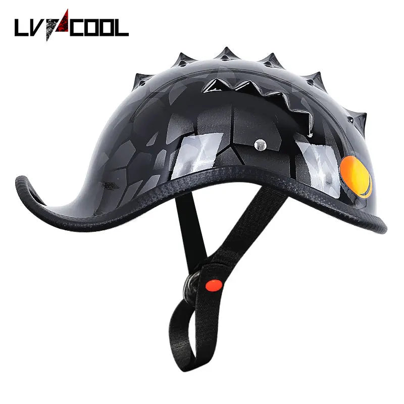 Vintage Retro Half Face Motorcycle Helmet | Lightweight Open Face 2026