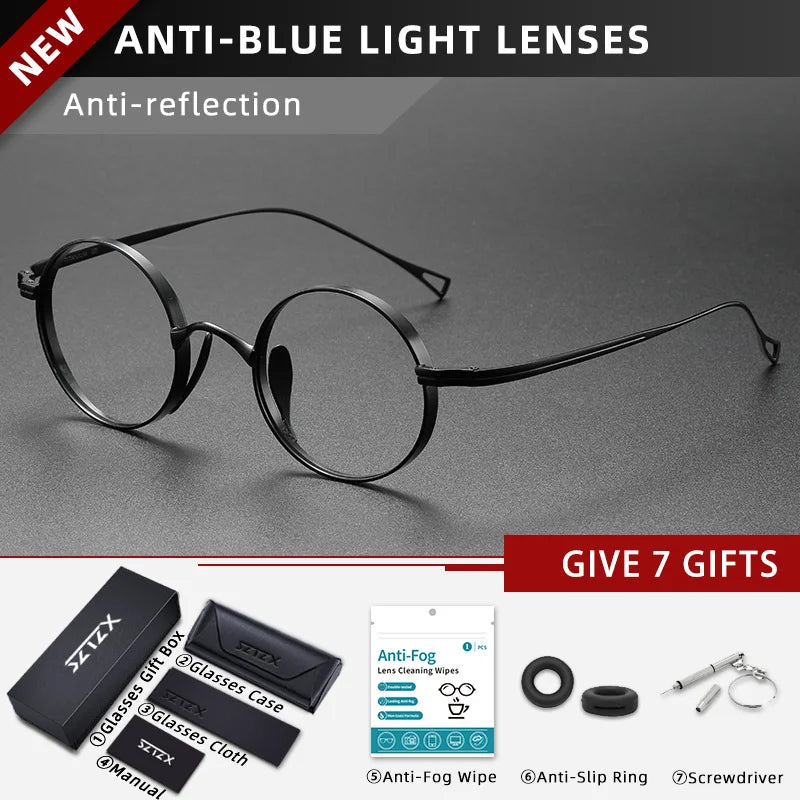 Unisex Pure Titanium Prescription Glasses | Anti Blue Light Eyewear