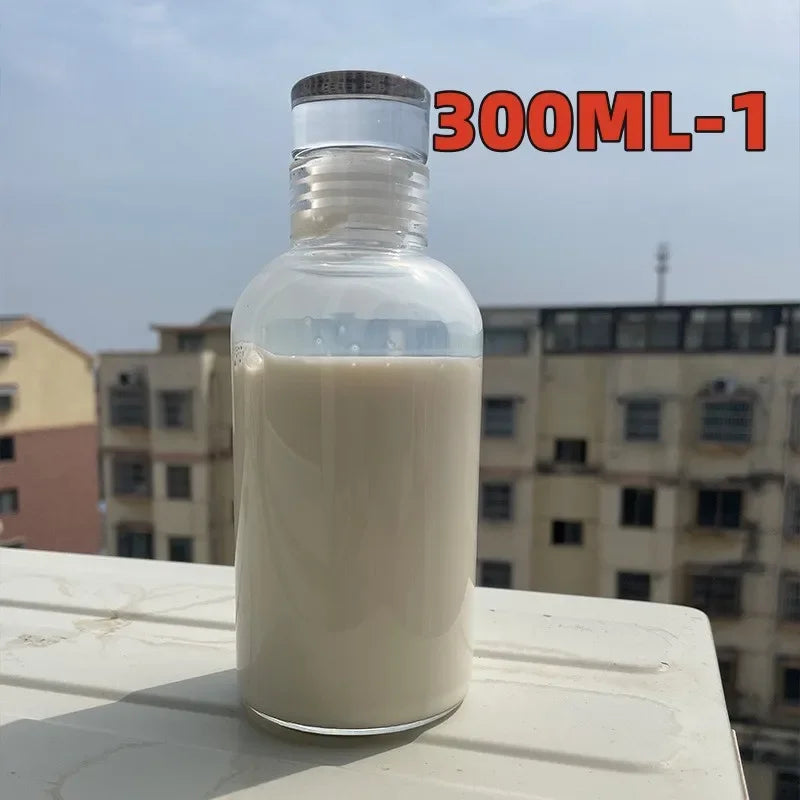 Large Capacity Glass Water Bottle with Time Marker | Outdoor Use