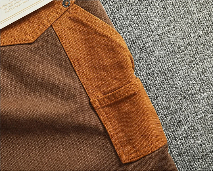 Vintage Cargo Overalls for Men | Stylish Heavy Canvas Pants