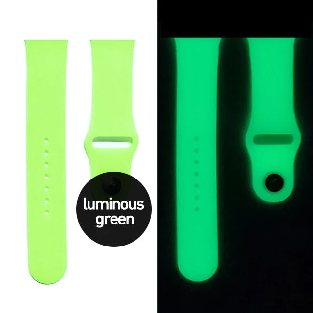 Glow-in-the-Dark Silicone Sport Strap for Smartwatches | Ultimate Accessory