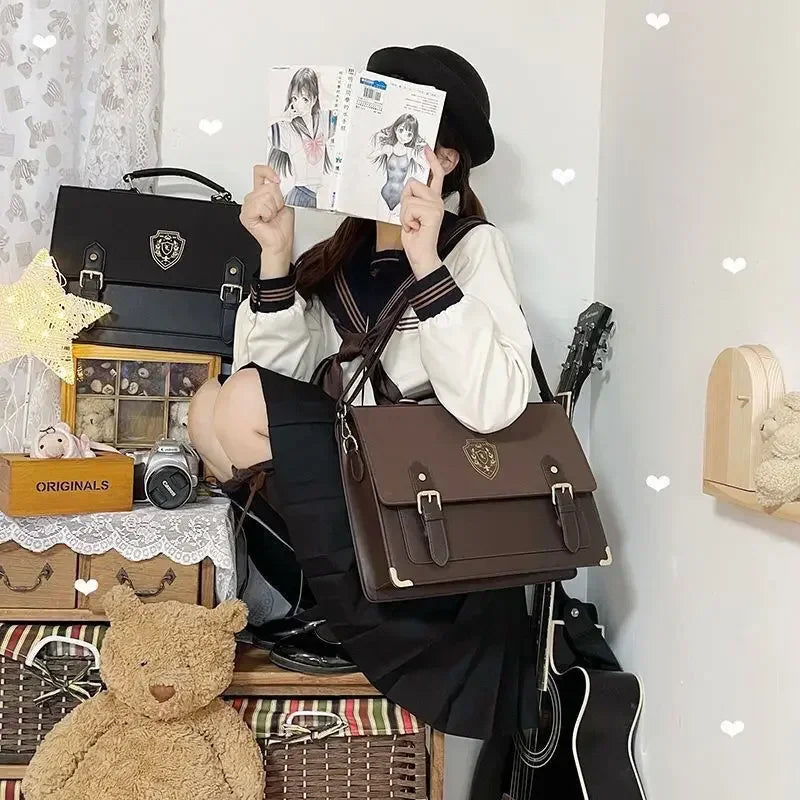 Elegant Solid Crossbody Backpack for Teenage Girls | Chic PU Rucksack