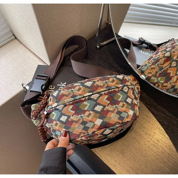 Stylish Corduroy Belt Bag for Women | Versatile Fanny Pack