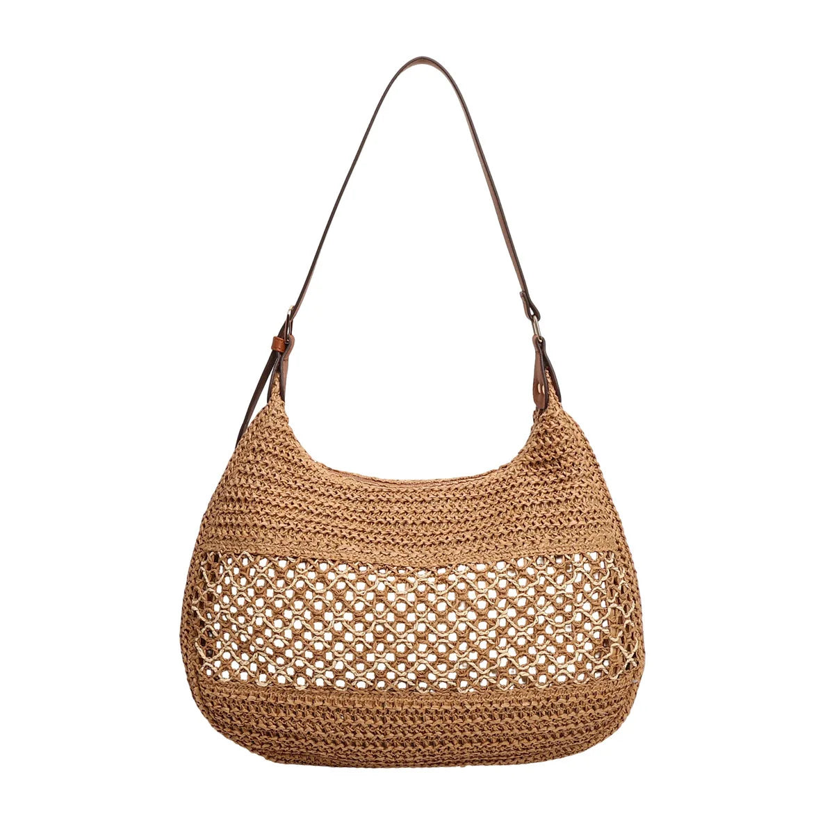 Bolso de Hombro Bohemio Tejido | Bolso de Playa de Gran Capacidad
