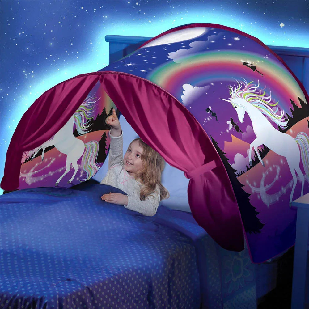Dream Tent with Light Show for Kids | Foldable Bed Tent