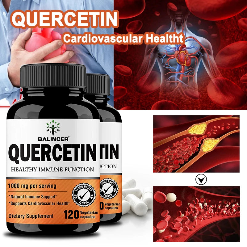 Quercetin Extract 1000mg | Immune & Respiratory Support Capsules