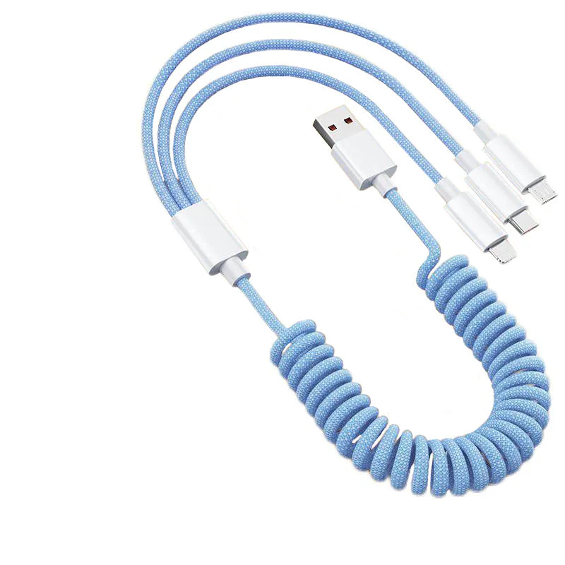 100W 3 In 1 Fast Charging Cable | Universal USB C Charger Cord
