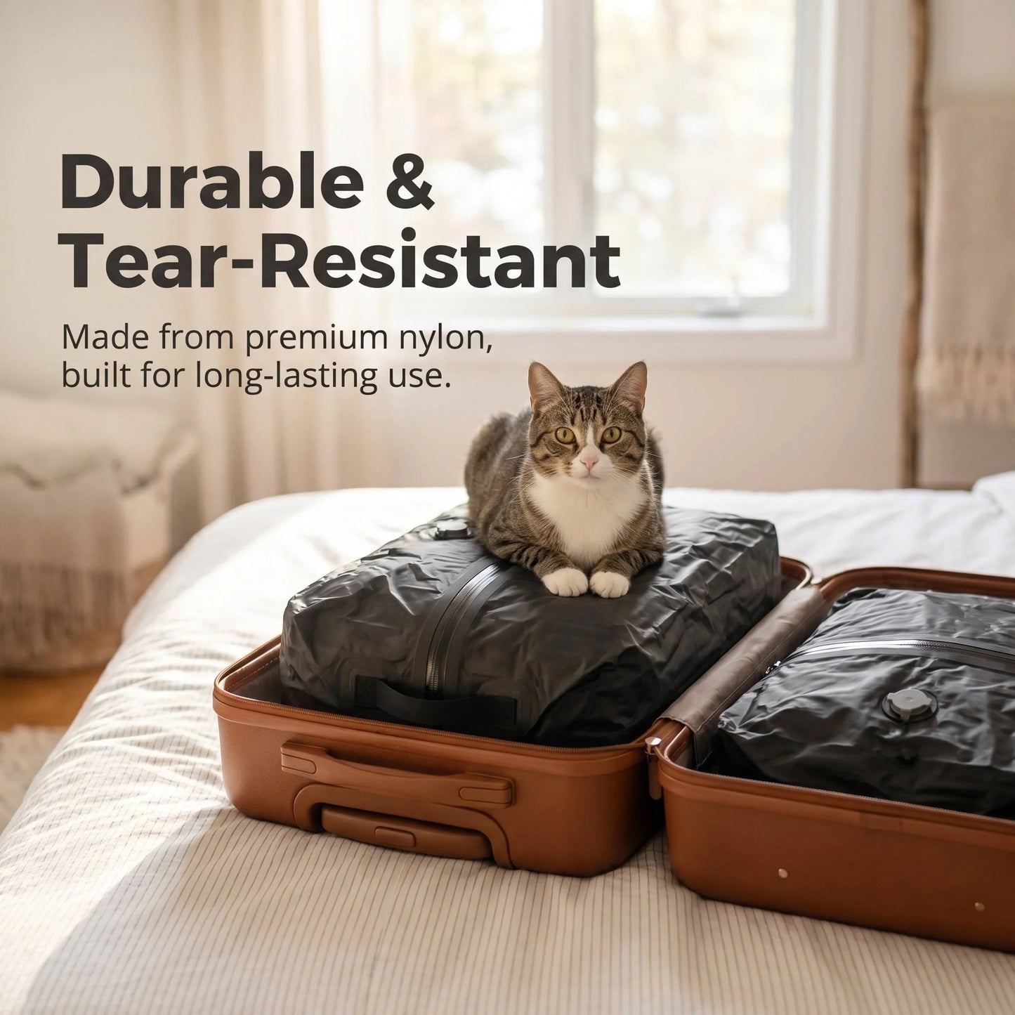 Durable Waterproof Vacuum Storage Bags for Travel & Vacation Packing