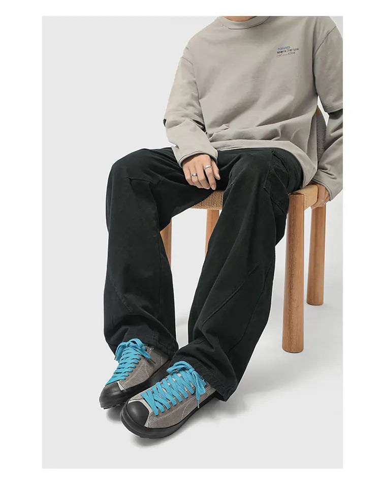 Men's Casual Suede Sneakers | Non-Slip Platform Walking Shoes