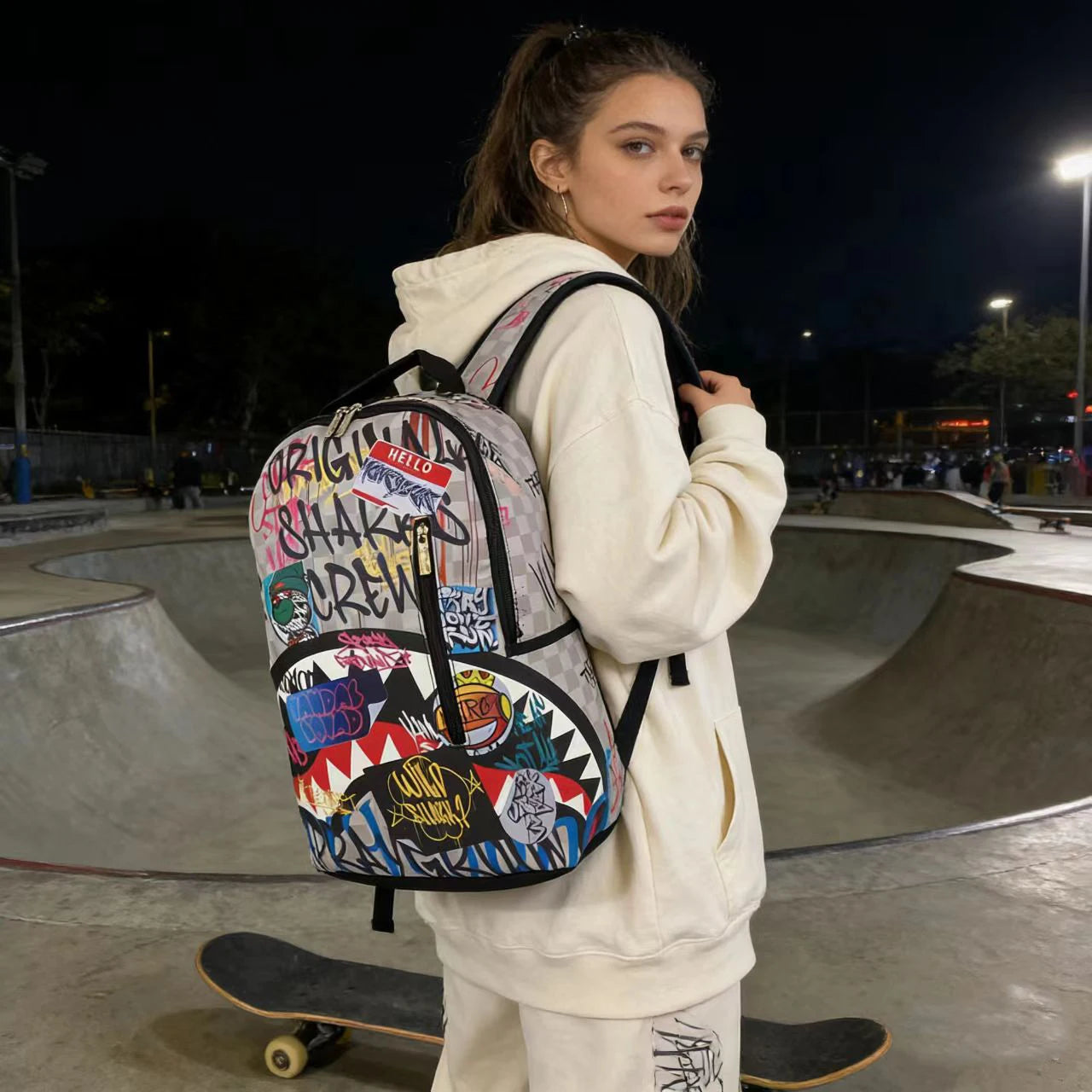Trendy Hip-Hop Street-Style Backpack | Lightweight Travel Bag