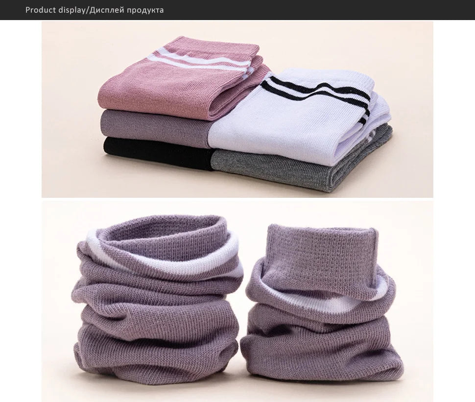 Women's Breathable Cotton Striped Invisible 5 Finger Socks | Soft Comfort