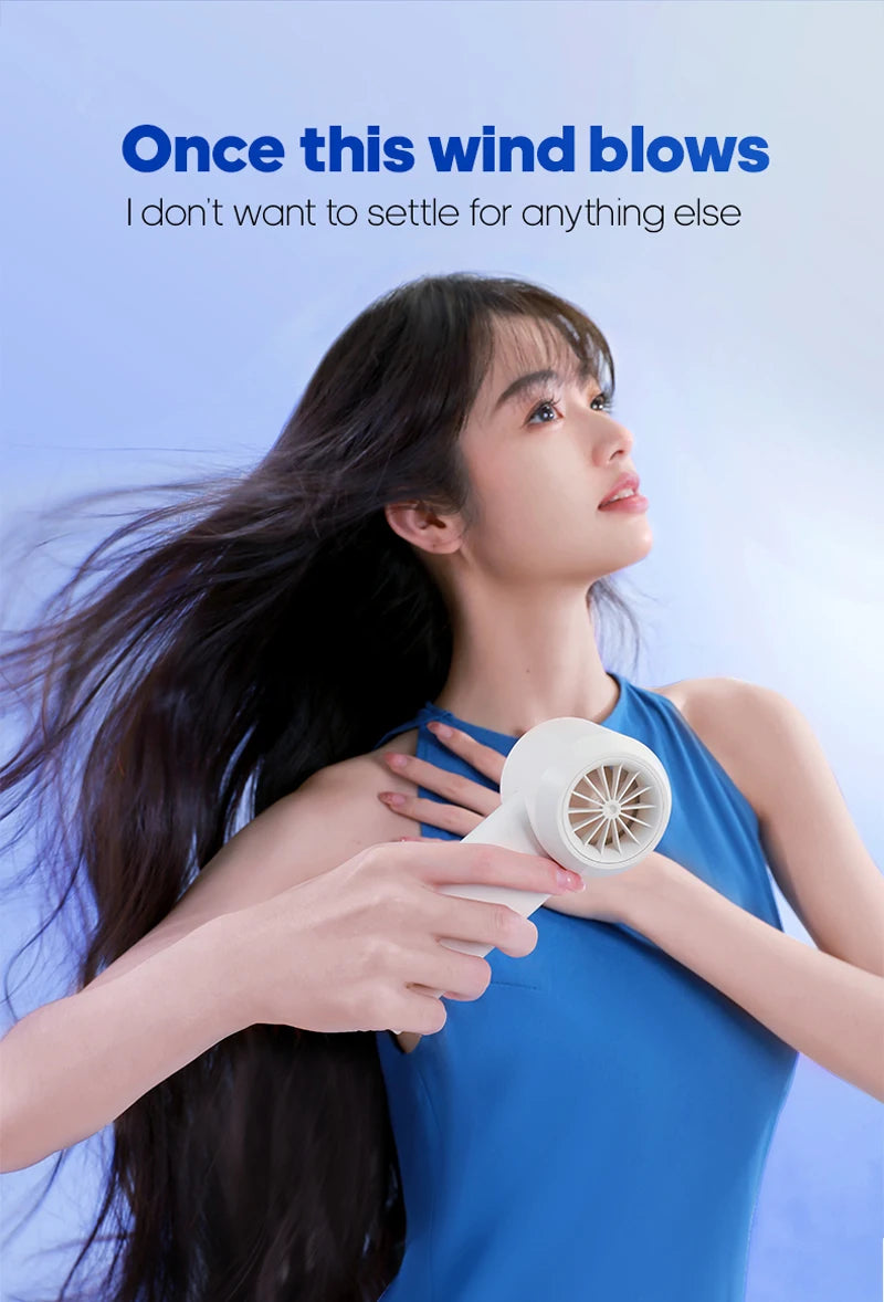 Portable Handheld Turbo Fan | 100 Adjustable Wind Speeds