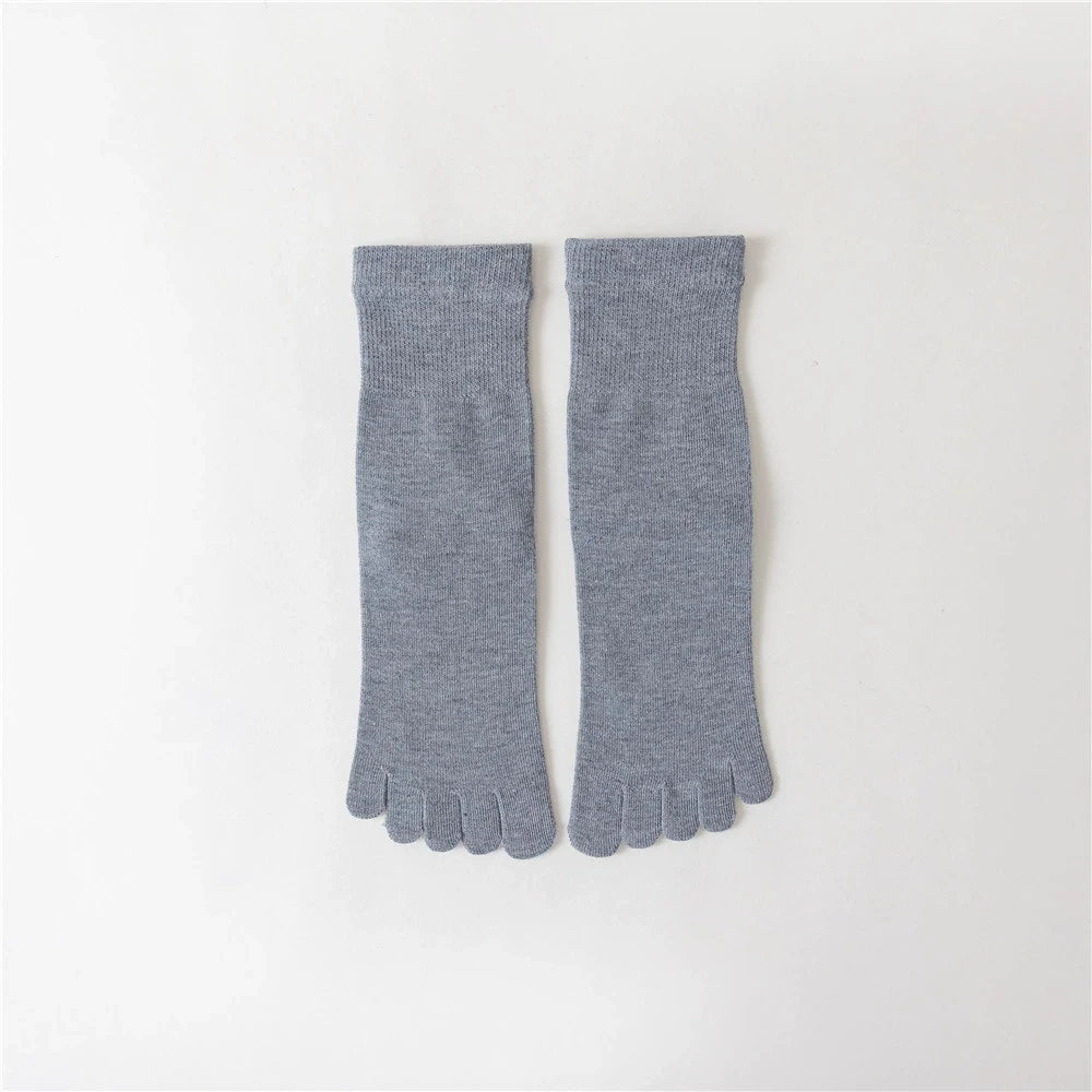 Compression Yoga Five Finger Socks for Women | Non-Slip Fitness Gear