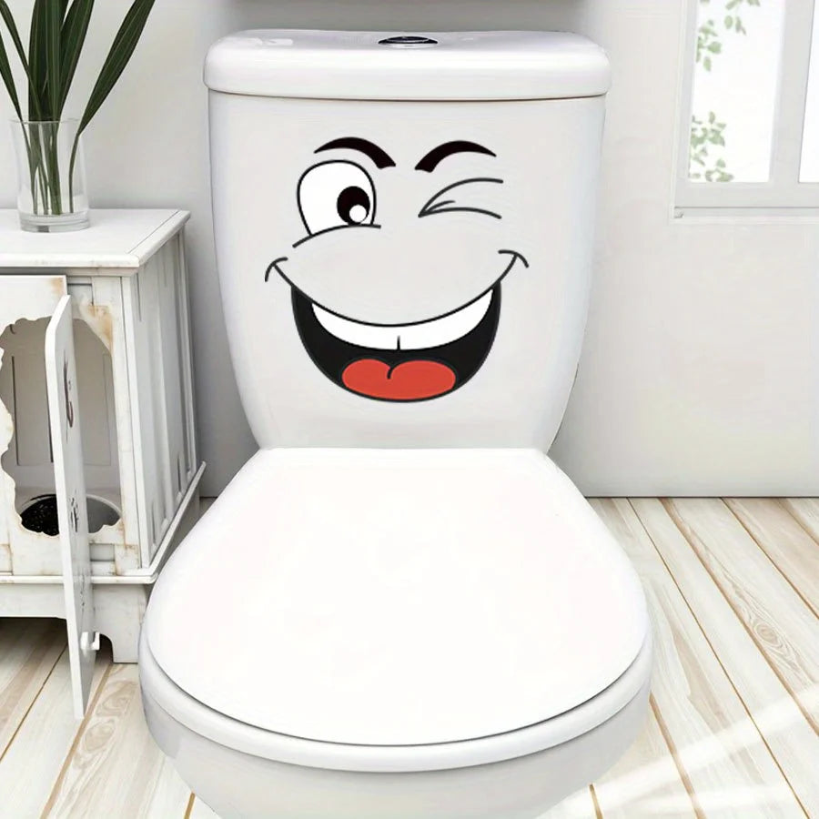 Fun Cartoon Face Stickers Set for Home Decoration | Self-Adhesive