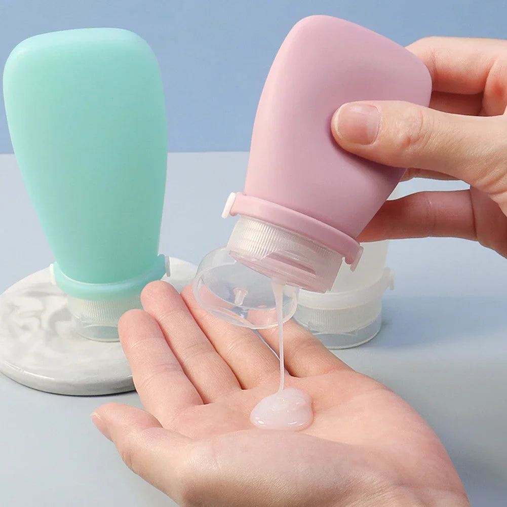 Silicone Travel Bottle Set | Leakproof Refillable Cosmetic Containers