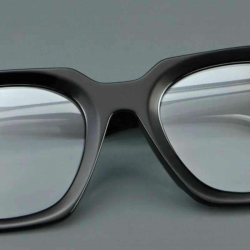 Classic Retro Square Acetate Anti-Blue Light Reading Glasses 2026
