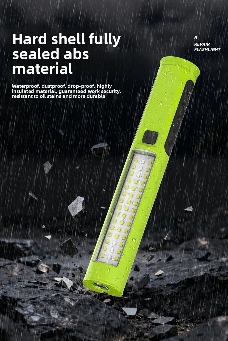 Dual-Side COB Foldable Work Light | Super Bright Emergency Flashlight