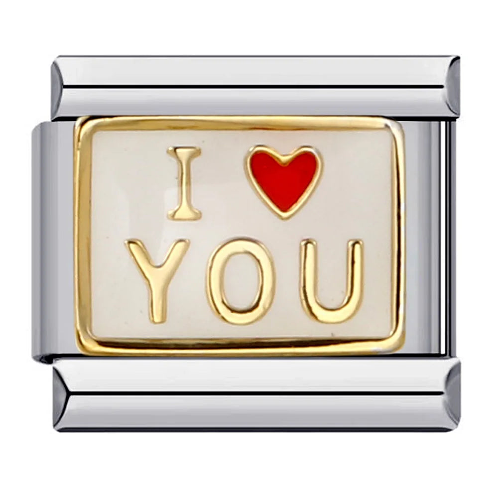 DIY 9mm Letter Stainless Steel Charm | Unique Mother's Day Gift