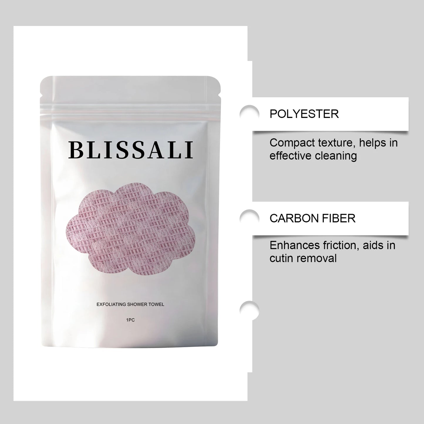 Exfoliating Bath Towel for Gentle Cleansing and Smooth Skin