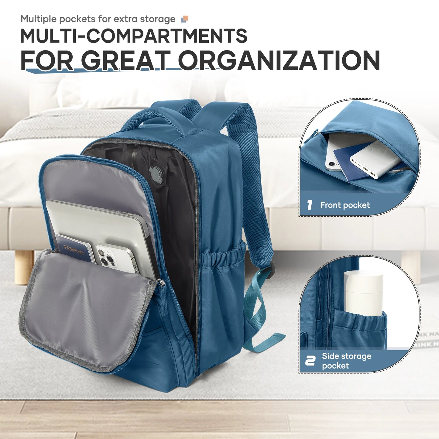 Vacuum Compression Backpack for Air Travel | Compact Cabin Bag