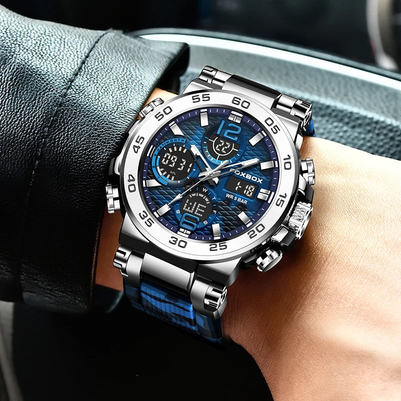 Men's Waterproof LED Sports Watch | Stylish & Multi-Functional