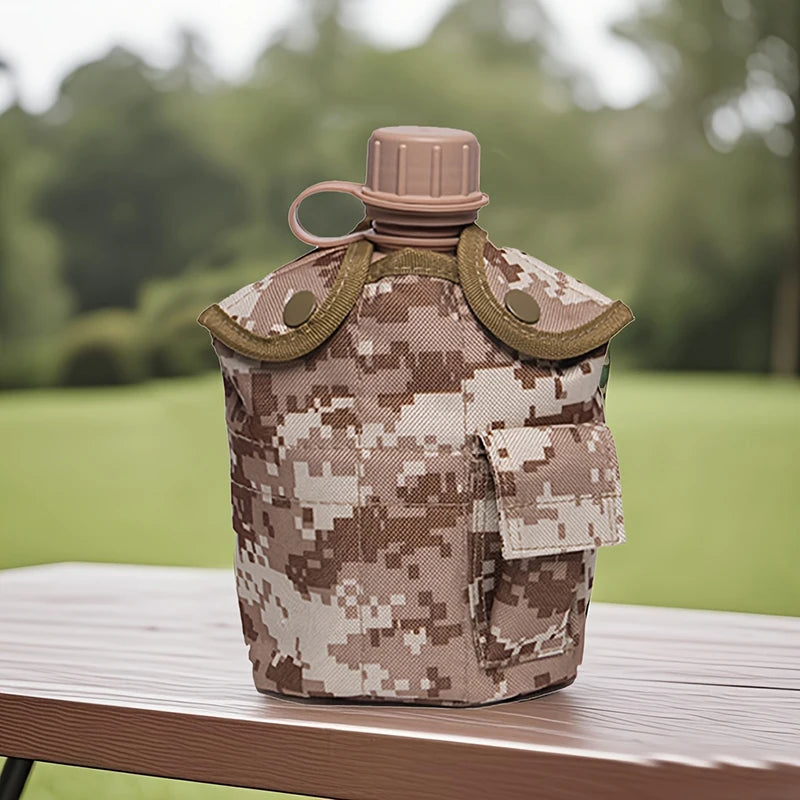 Large Capacity Military Canteen Bottle for Outdoor Adventures