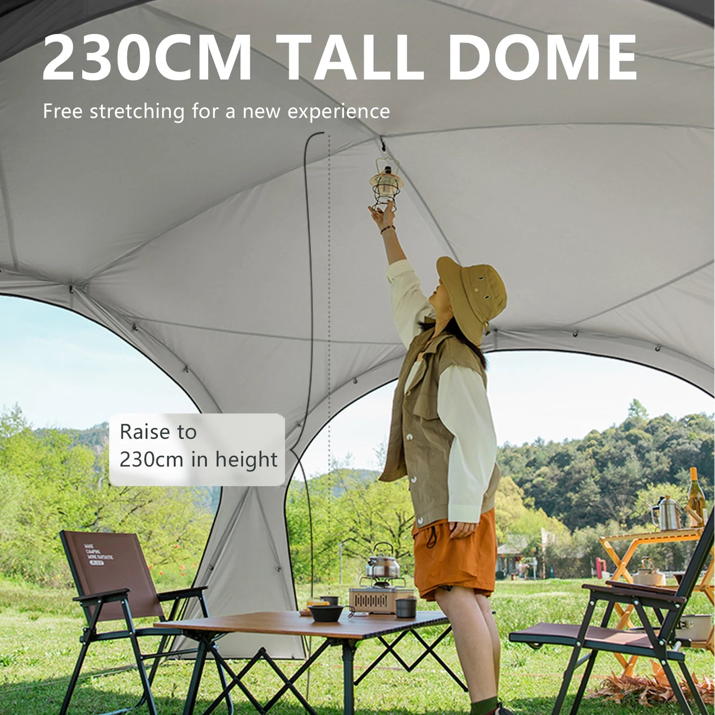 Luxury Outdoor Dome Tent | Spacious Round Canopy for Family