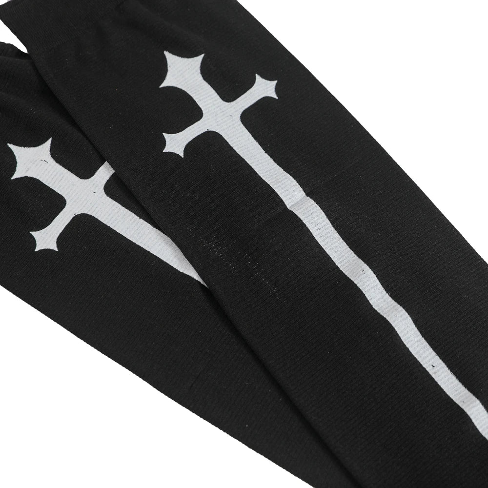 Punk Skull Stockings & Gloves Set | Gothic Cosplay Accessories