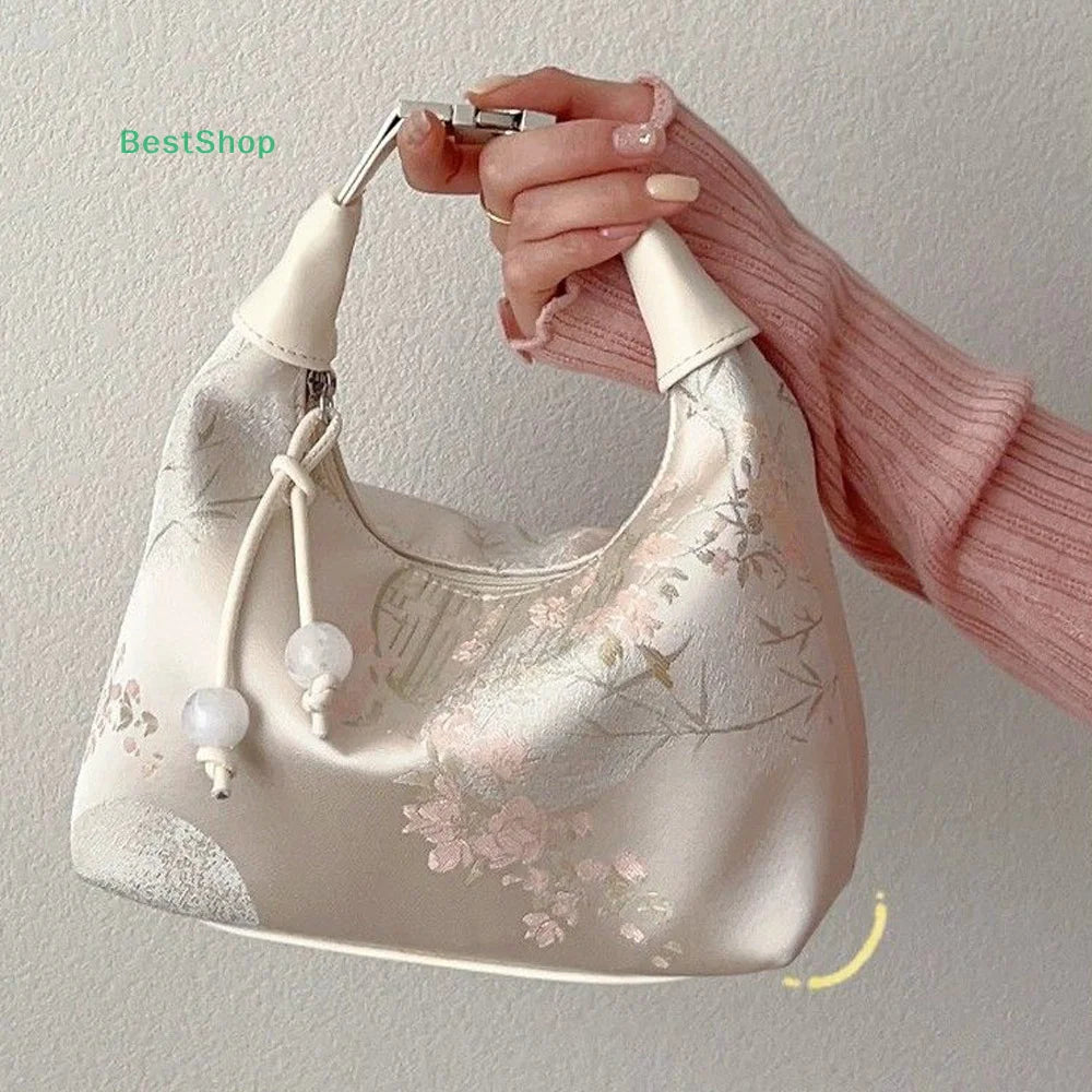 Bolso de mano bordado elegante de estilo chino | Bandolera versátil