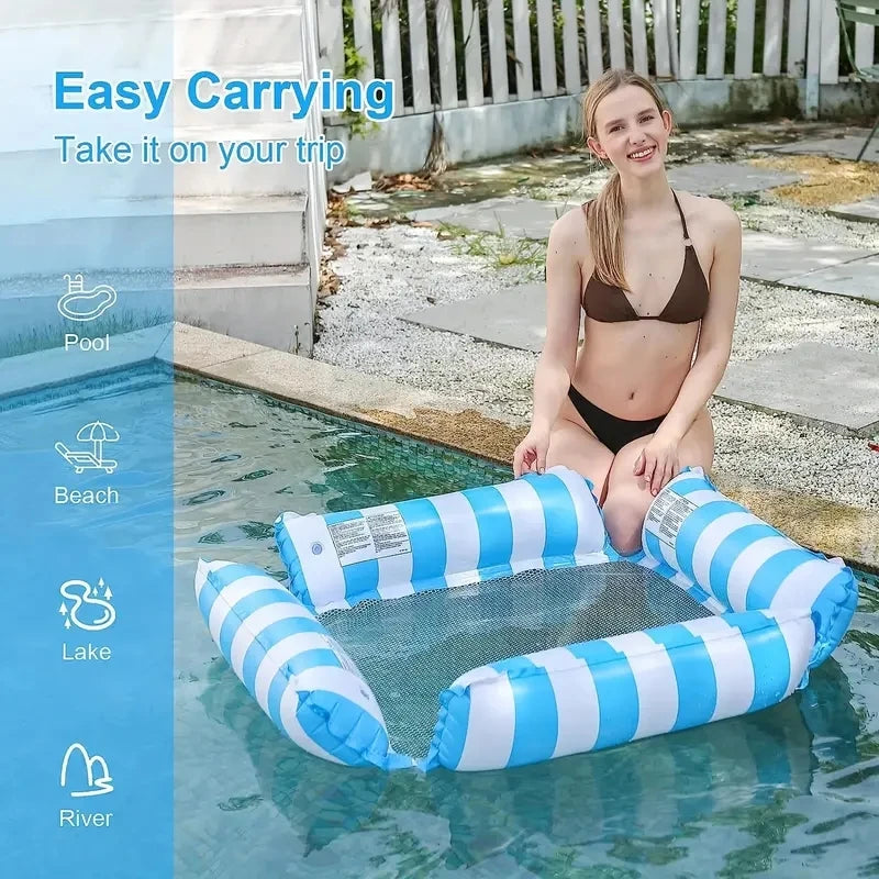 Portable Inflatable Water Rocking Chair | Floating Pool Bed